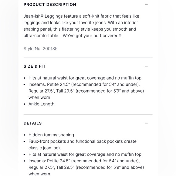 Spanx Jean-ish Ankle Leggings - Picture 9 of 9